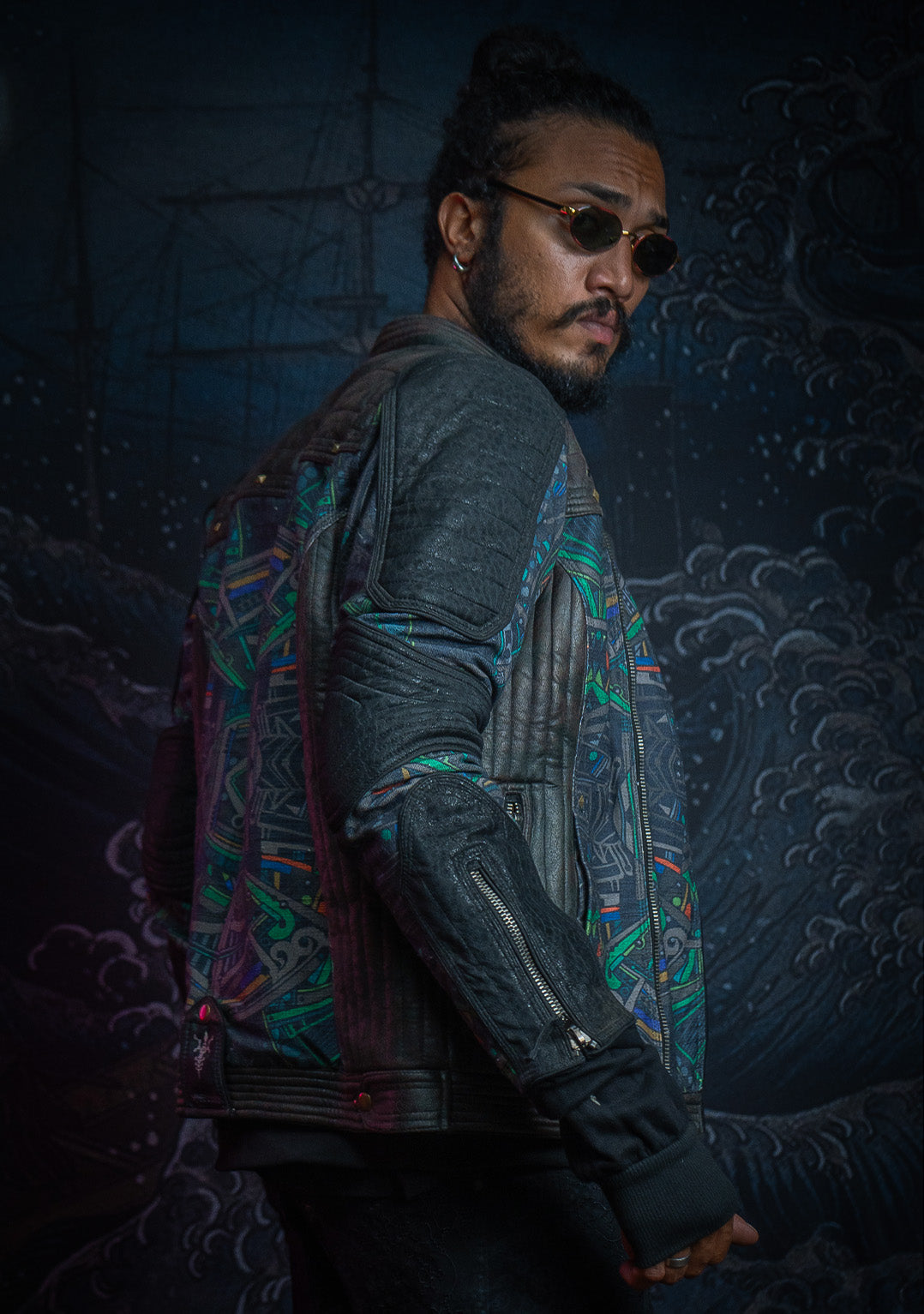 Jacket Men SAMURAI SHAMAN / Fake Leather / Waterproof Linen - POPPYFIELDS